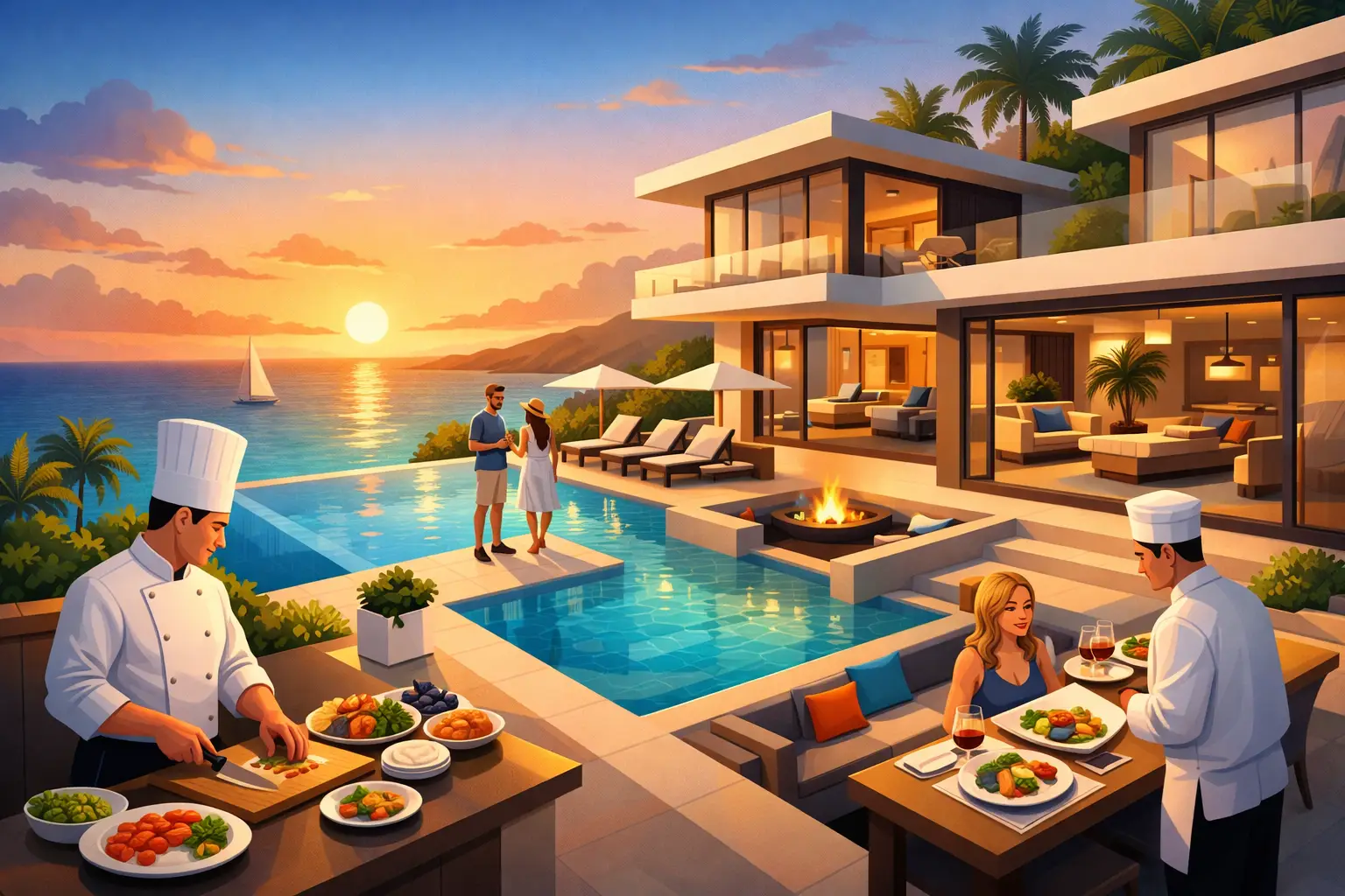 Why Choose a Staffed Luxury Villa with Chef