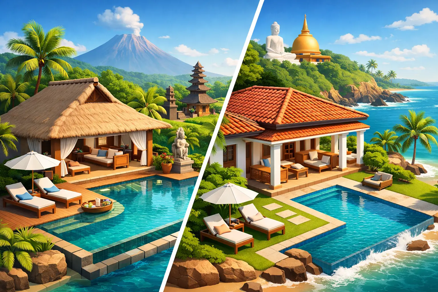 Bali Versus Sri Lanka Villa Stays for Your Holiday