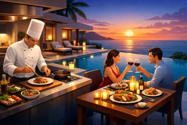 Chef Hosted Villa Dinner Examples for Special Nights