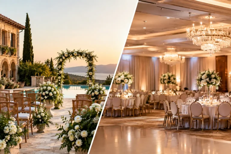 Villa Wedding Versus Ballroom Reception Choices
